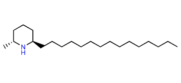 (2R,6R)-2-Methyl-6-pentadecylpiperidine